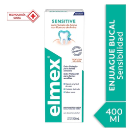 Elmex Sensitive Enjuague Bucal Sin Alcohol 400 Ml