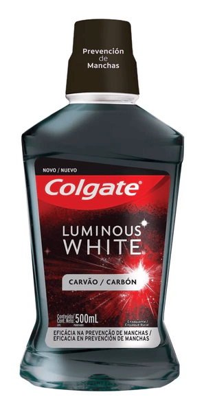 Enjuague Bucal Colgate Luminous White Carbón 500ml