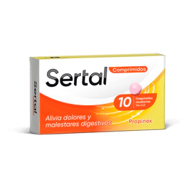 Sertal Alivia Dolores y Malestares Digestivos 10 comprimidos recubiertos