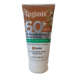 Veganis Protector Solar Facial Fps60 Tono Oscuro 36ml