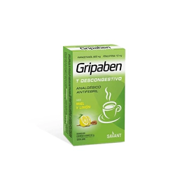 Gripaben T Descongestivo Analgésico Antifebril 5 sobres