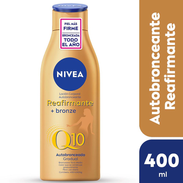 Loción Corporal Autobronceante Reafirmante Nivea Q10 400ml