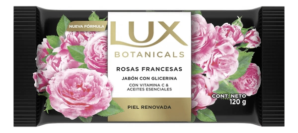 Jabón En Barra Lux Botanicals Rosas Francesas 120g