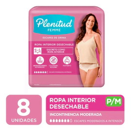Plenitud Femme Pants Bombachas Ropa Interior P/m 8 Unidades