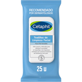Cetaphil Toallas Humedas Limpieza Facial X 25 Unid