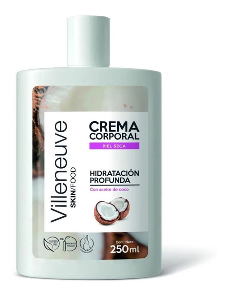 Villeneuve Skin/food Crema Corporal Piel Seca 250 Ml