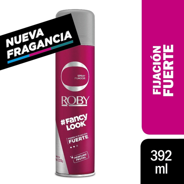 Roby Spray Fancy Look Fijador Fuerte Para El Cabello X392 Ml