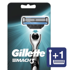 Gillette Máquina De Afeitar Mach3 Recargable X 1 Unidad