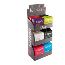Tulipan Exhibidor Preservativo Surtido 24 Cajas X 3 Unidades