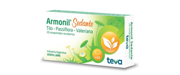 Armonil Sedante Tilo Passiflora Valeriana 20 comprimidos | Farmacia Pacheco