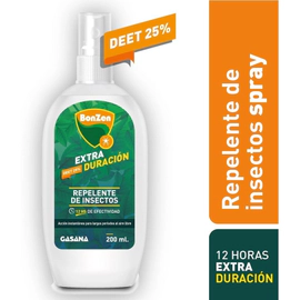 Bonzen Repelente Deet 25% 12 Horas De Duración Spray 200ml