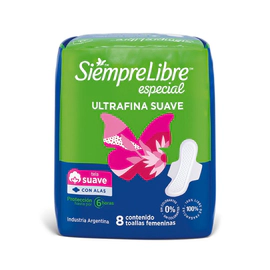 Siempre Libre Especial Ultrafina X 8 Unidades