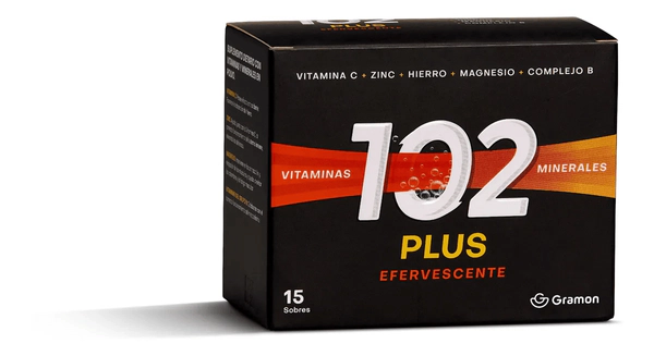 102 Plus Vitaminas Minerales 15 Sobres