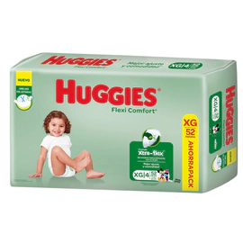 Huggies Flexi Comfort Unisex Pañales Xg 52 unidades