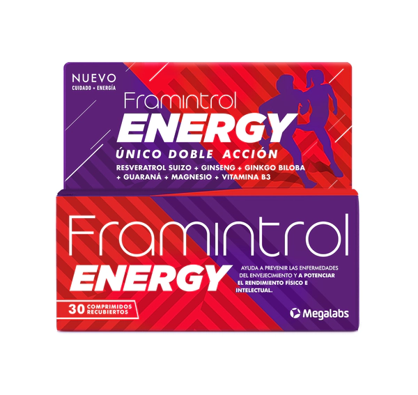 Framintrol Energy Resveratrol Ginseng Antioxidante 30 Comp