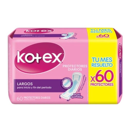 Kotex Multiforma Protectores Diarios Largos Sin Perfume 60 U