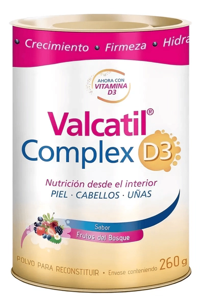 Valcatil Complex D3 Frutos Del Bosque 260g Piel Cabello Uñas