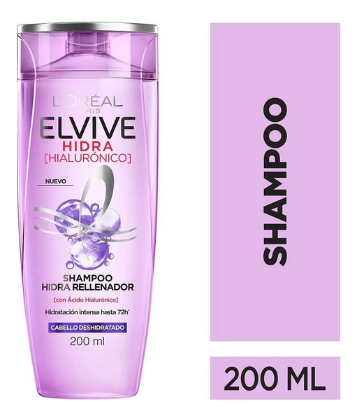 Elvive Loreal Paris Shampoo Hidra Hialurónico 200ml