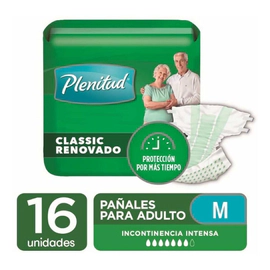 Plenitud Clasic Pañal Para Adultos Talle M 16 Unidades
