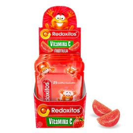 Redoxitos Suplemento Dietario con Vitamina C Frutilla6 X 25uds Frutilla