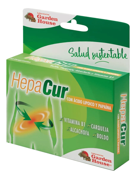 Garden House Hepacur Boldo Carqueja Alcachofa Vit B1 40 Comp