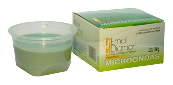 Emal Diaman Cera Depilatoria Vegetal Microondas 180g