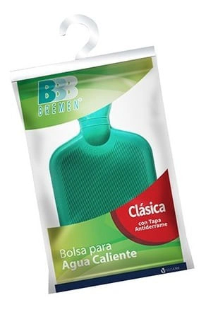 Bremen Bolsa Para Agua Caliente Clásica Tapa Antiderrame 1u