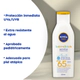 Protector solar NIVEA SUN Babies & Kids Sensitive FPS 65 Piel sensible x 200 ml