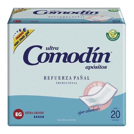 Comodin Ultra Apósito Refuerza Pañal Extra Grande 20 U
