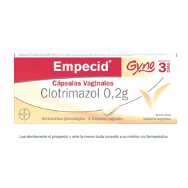 Empecid Gyno Antimicótico x 3 Cápsulas Vaginales