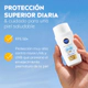 Protector solar facial NIVEA SUN Ultra Light Daily Fluid Tono Claro FPS 50+ para