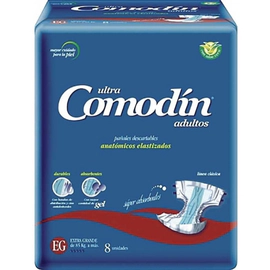 Comodin Ultra Adulto Pañal  Anatómico Extra Grande 8 Un