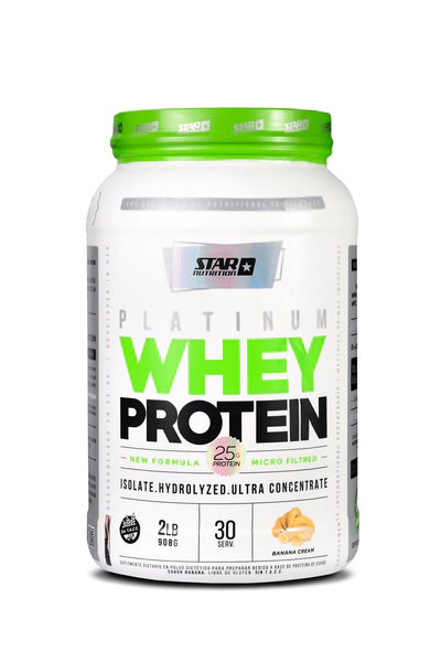 Star Nutrition Platinum Whey Protein Sabor Banana 907g
