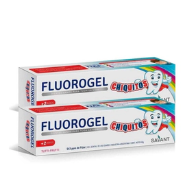 Pack x 2 Fluorogel Chiquitos Tutti Frutti Gel Dental Con Fluor x 60gr