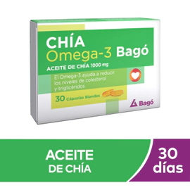 Chia Omega 3 Bagó suplemento dietario 30 cápsulas blandas