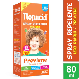 Nopucid Repelente Previene Piojos por 12hs Citronella Spray