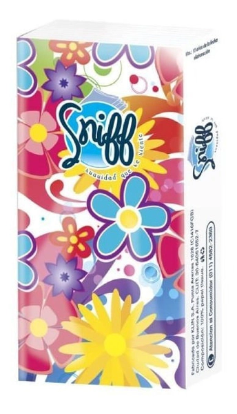 Sniff Pocket Pack 6 Uds - 10 Pañuelos Descartables Tissue