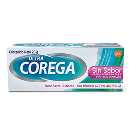 Ultra Corega Crema Adhesiva Para Protesis Sin Sabor 20g
