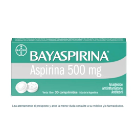 Bayaspirina con Aspirina 500mg x 30 Comprimidos