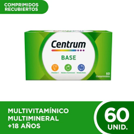 Centrum Base Multivitamínico Multimineral Suplemento X 60c