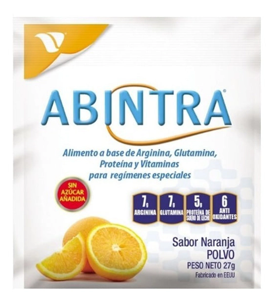Abintra Alimento A Base De Arginina Glutamina Vitaminas 27g