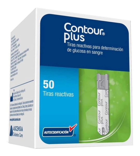 Contour Plus Cintas Reactivas Determinación De Glucosa 50 U
