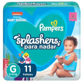Pampers Splashers Pañal Para El Agua G 9-13 Kg 11 Unidades