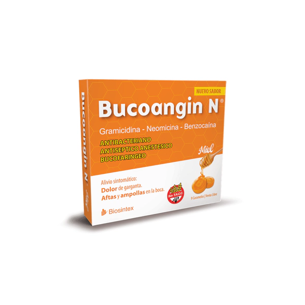 Bucoangin N Caramelos Antibióticos Miel 9 unidades