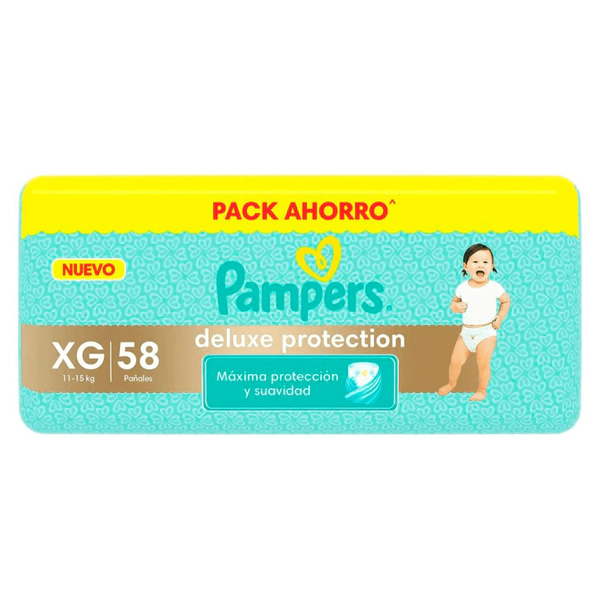 Pampers Pañales Deluxe Protection Extra Grande 58 Unidades
