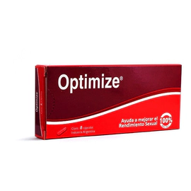 Optimize Potencia Vigor Energía Rendimiento Sexual 8 Caps