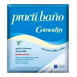 Comodín Paños Jabonosos Descartables 10 Unidades