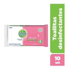 Espadol Dettol Skincare Toallas Antibacteriales 10 Unidades