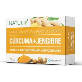 Natuliv Cúcuma + Jenjibre Articulación Sana X 30 Cápsulas