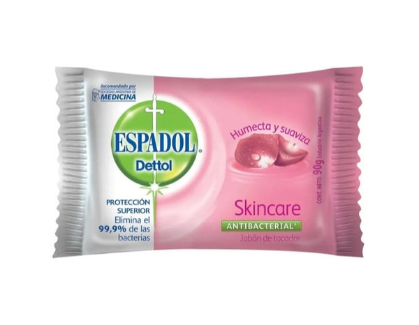 Jabón En Barra Espadol Dettol Antibacterial Skincare 80g